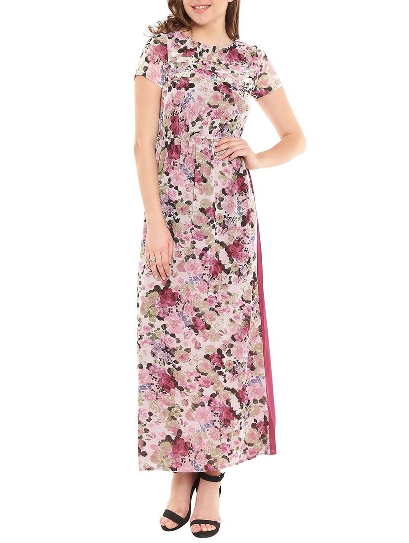 multicolor polyester dress - 10681694 - Zoom Image - 1