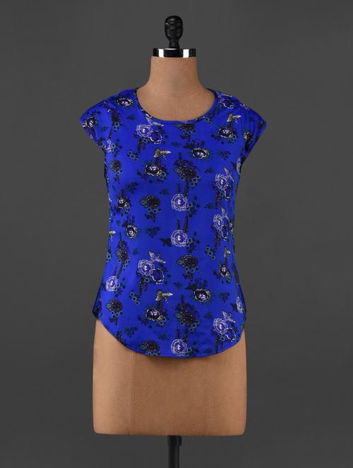 printed polycrepe top - 1069433 - Standard Image - 1