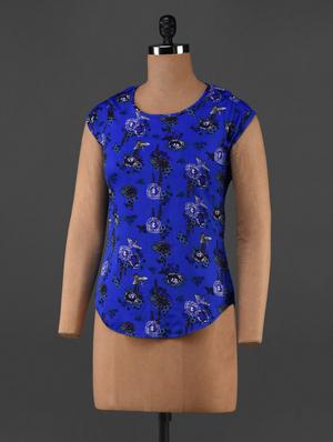 printed polycrepe top - 1069433 - Standard Image - 2