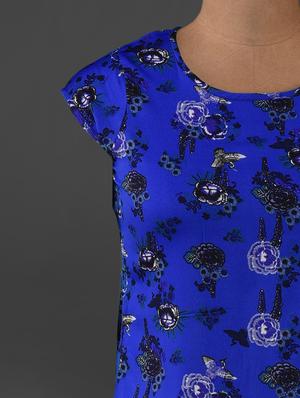printed polycrepe top - 1069433 - Standard Image - 4