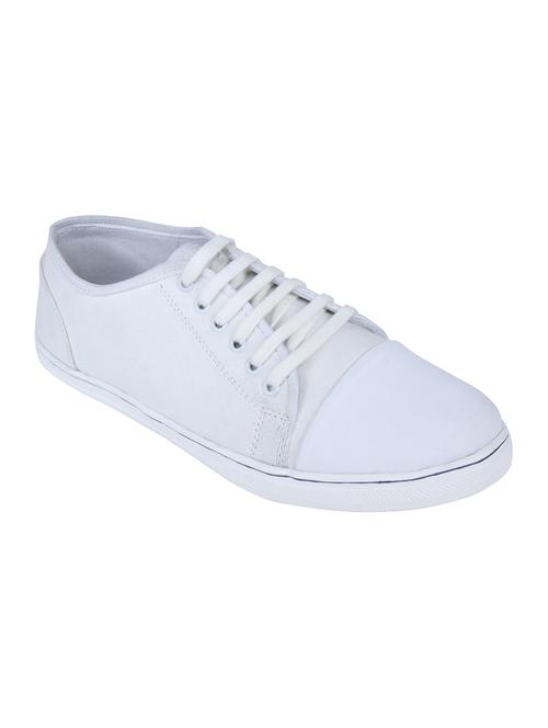 white canvas casual shoes - 10694784 - Standard Image - 1