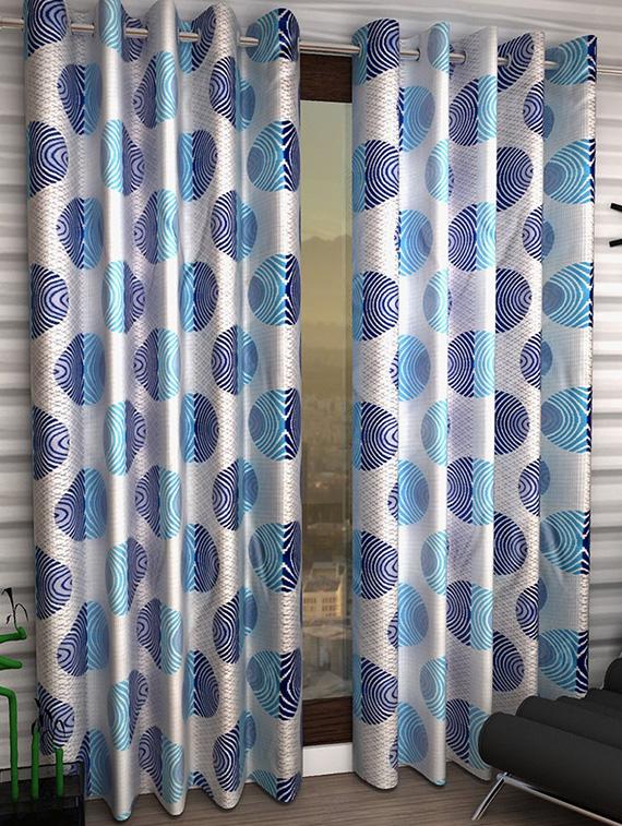 k dã©cor set of 2 beautiful polyester windows curtains - 10696908 - Zoom Image - 1