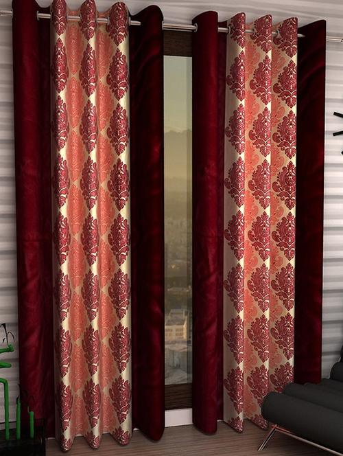 k dã©cor set of 4 beautiful polyester window curtains - 10697120 - Standard Image - 1