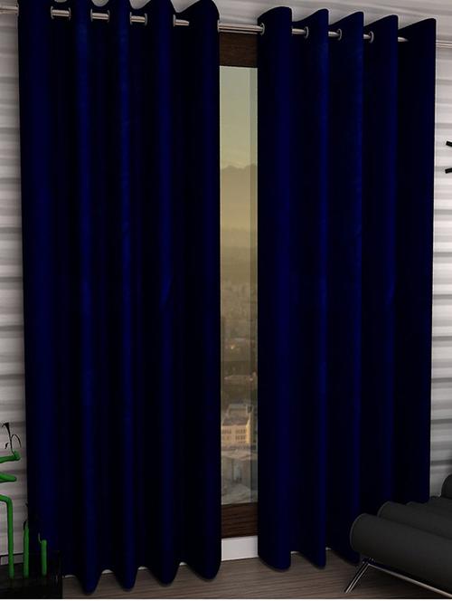 k dã©cor set of 3 beautiful polyester long door curtains - 10697523 - Standard Image - 1
