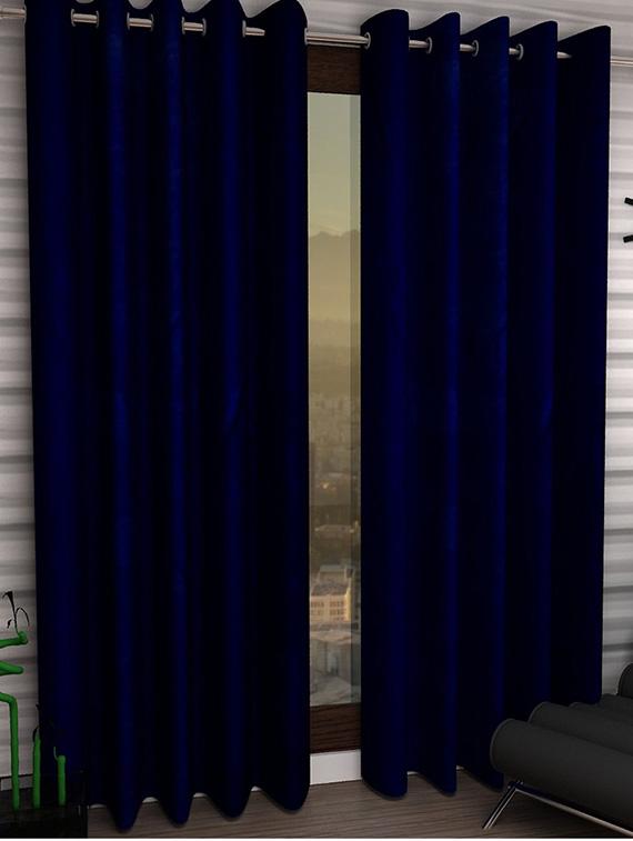 k dã©cor set of 3 beautiful polyester long door curtains - 10697523 - Zoom Image - 1