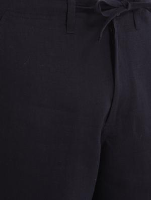 blue linen flat front - 10700946 - Standard Image - 4