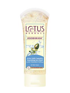lotus herbals jojobawashã¢â€žâ¢ active milli capsules nourishing face wash 80g - 10707007 - Standard Image - 1
