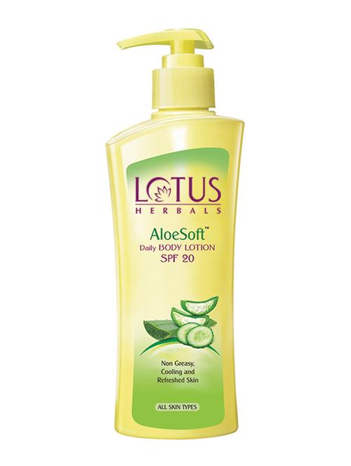 aloesoft daily body lotion spf 20 250ml - 10707014 - Standard Image - 1