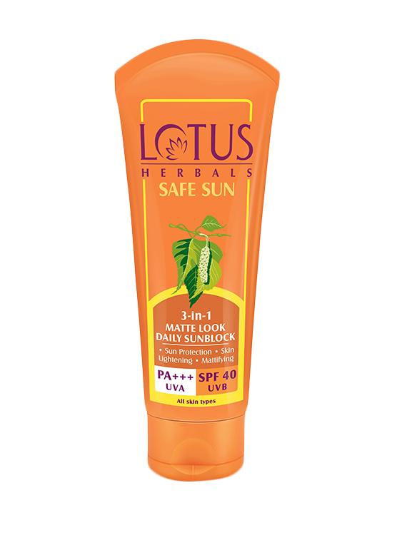 safe sun 3 in 1 matte-look daily sunblock pa+++ spf-40 50g - 10707054 - Zoom Image - 1