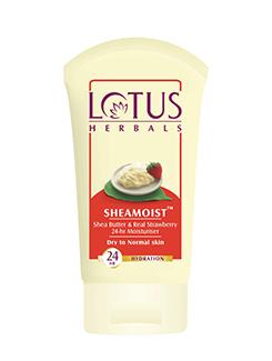 lotus herbal sheamoist shea butter & real strawberry 24hr moisturiser - 10707089 - Standard Image - 1