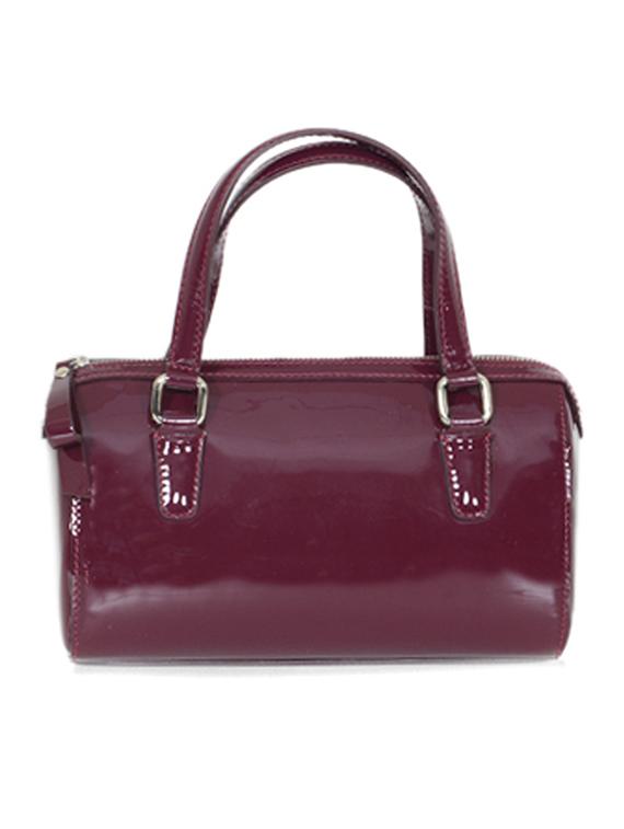 burgundy coloured leather handbag - 10707830 - Zoom Image - 2