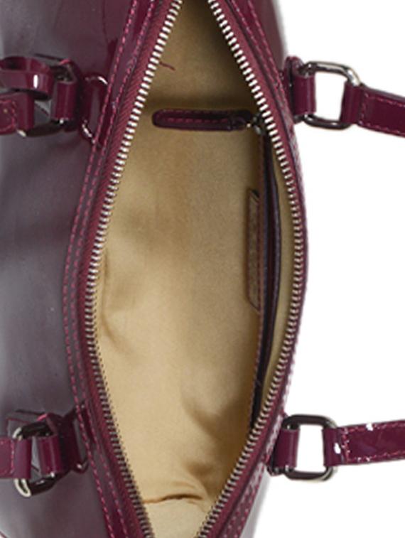 burgundy coloured leather handbag - 10707830 - Zoom Image - 3
