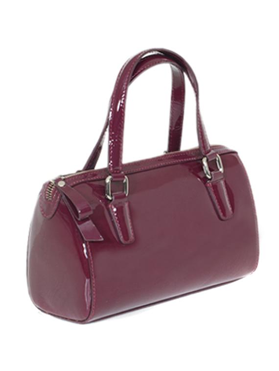 burgundy coloured leather handbag - 10707830 - Zoom Image - 4