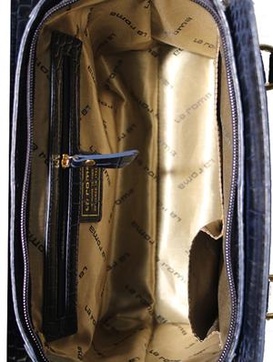 blue leather handbag - 10707933 - Standard Image - 3