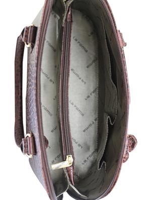 brown leather handbag - 10708012 - Standard Image - 3