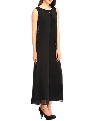 sleeveless layered dress - 10715008 - Standard Image - 2