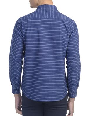 blue cotton casual shirt - 10736516 - Standard Image - 3