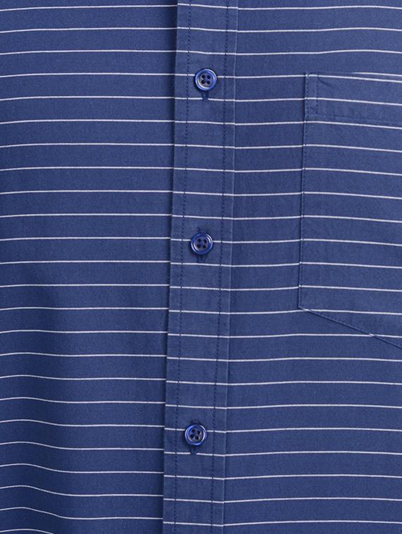 blue cotton casual shirt - 10736516 - Zoom Image - 4