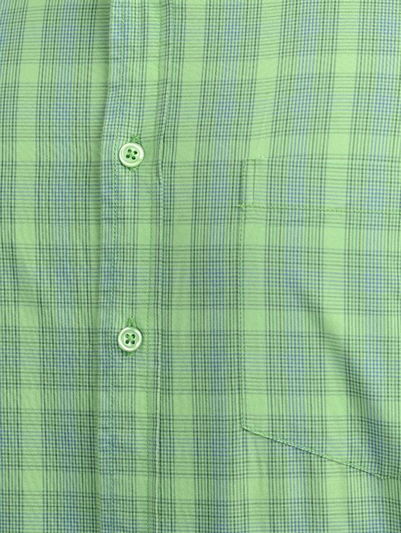 green cotton casual shirt - 10736519 - Zoom Image - 4