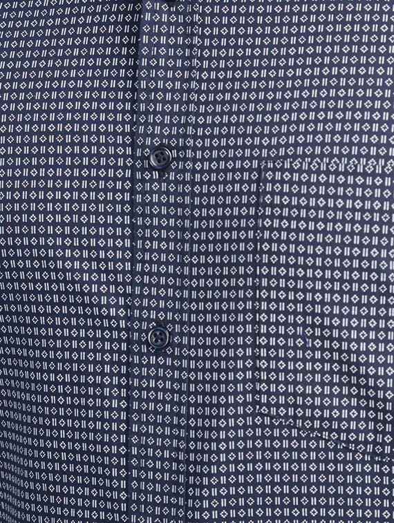 blue cotton casual shirt - 10736521 - Zoom Image - 4
