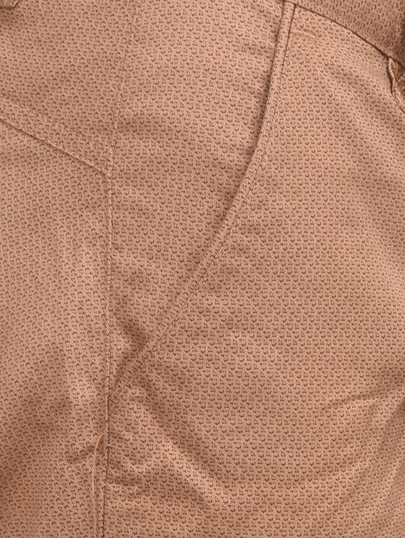 brown cotton flat front trouser - 10736843 - Zoom Image - 4