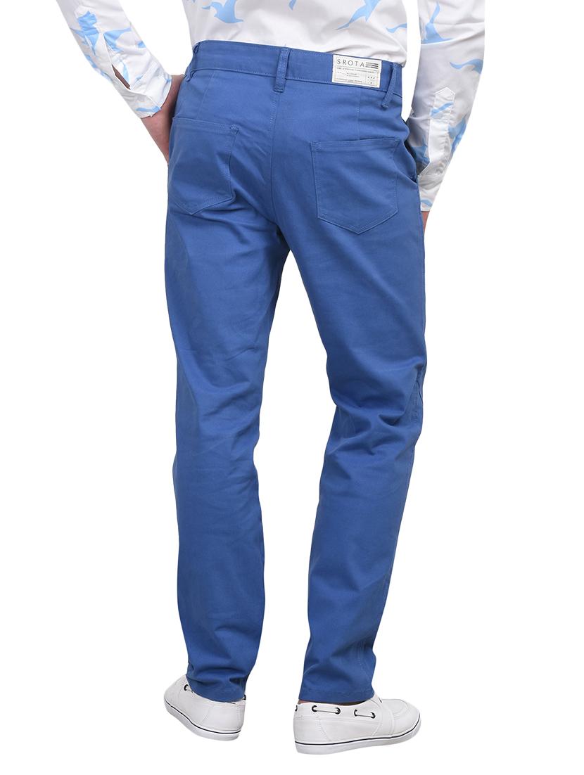 blue cotton chinos - 10736846 - Zoom Image - 3