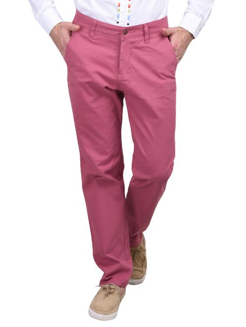 pink cotton chinos - 10736848 - Standard Image - 1