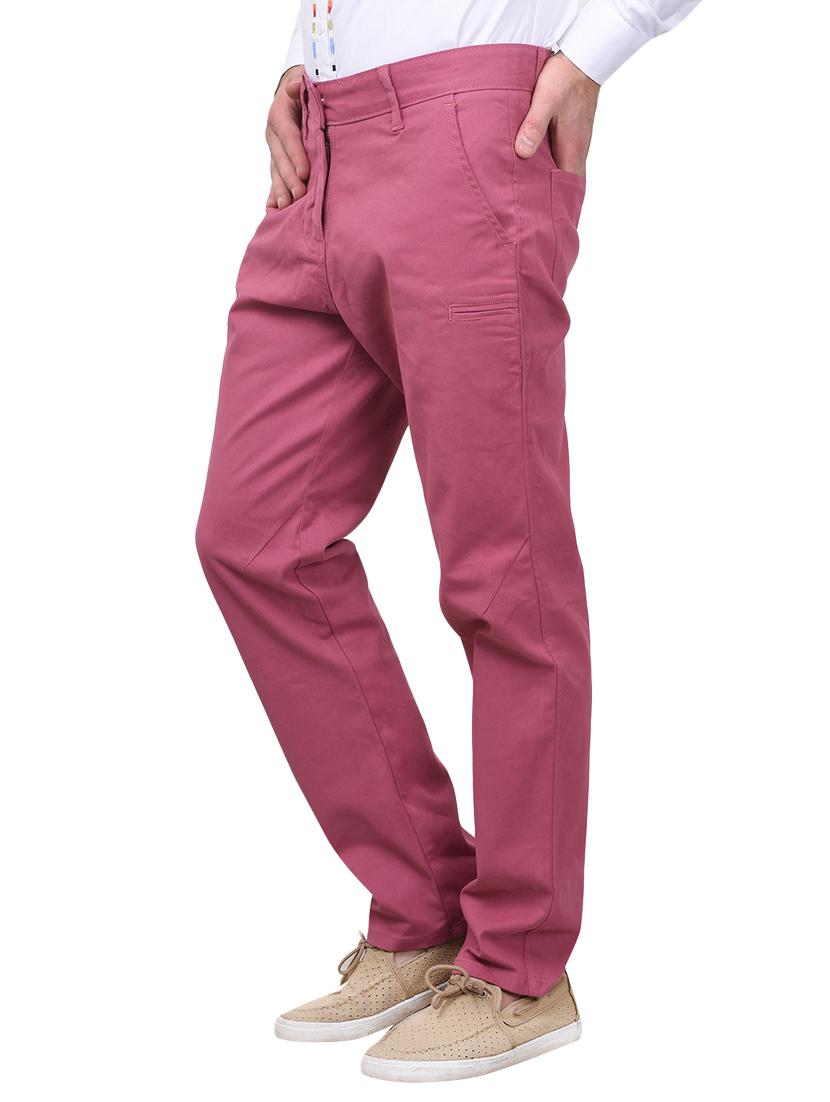 pink cotton chinos - 10736848 - Zoom Image - 2