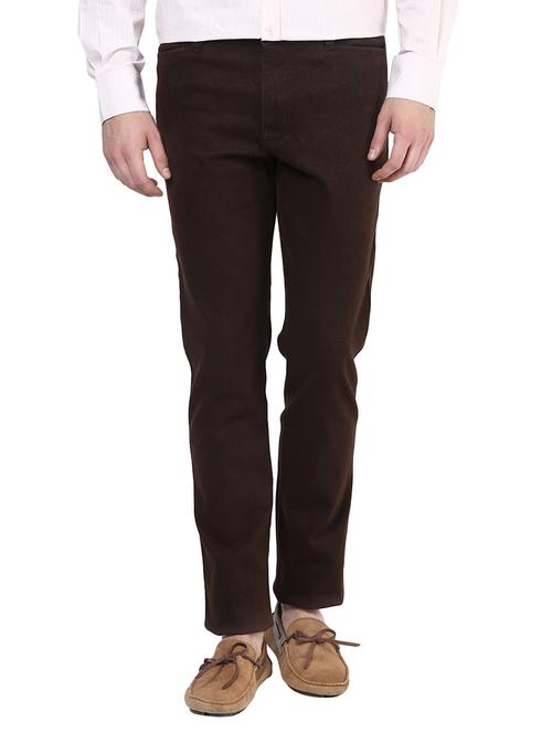 brown cotton chinos - 10736853 - Standard Image - 1