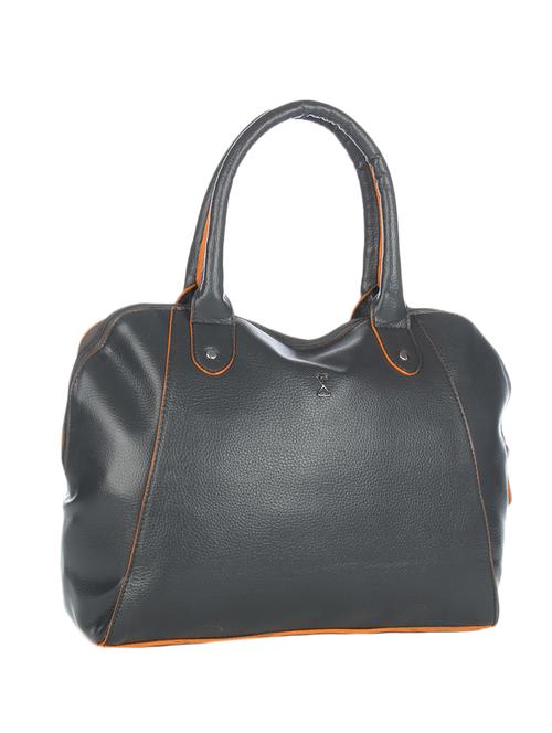 grey leatherette regular handbag - 10736911 - Standard Image - 1
