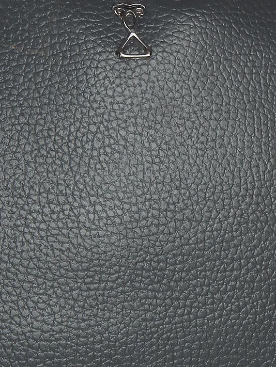 grey leatherette regular handbag - 10736911 - Zoom Image - 4