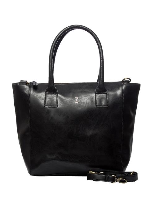 black leatherette handbag - 10736913 - Standard Image - 1