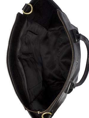 black leatherette handbag - 10736913 - Standard Image - 3