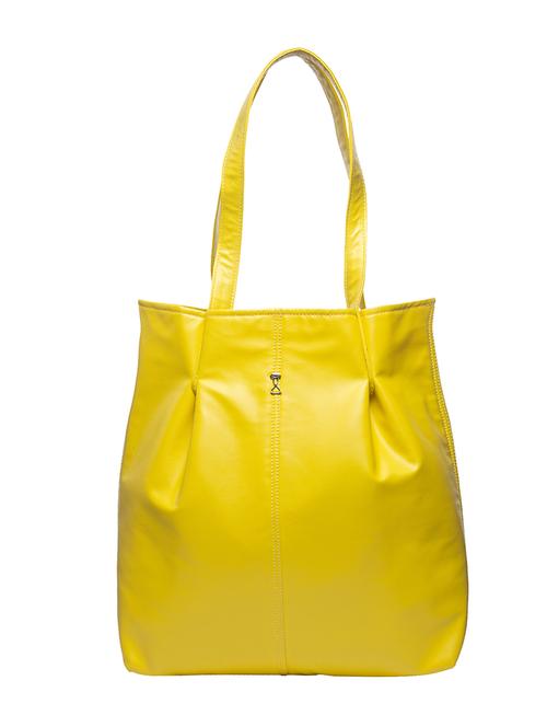 yellow leatherette shopping bag - 10736916 - Standard Image - 1