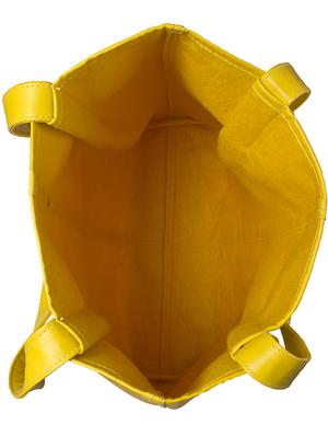 yellow leatherette shopping bag - 10736916 - Standard Image - 3