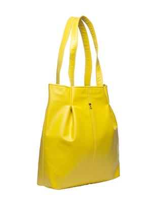 yellow leatherette shopping bag - 10736916 - Standard Image - 5
