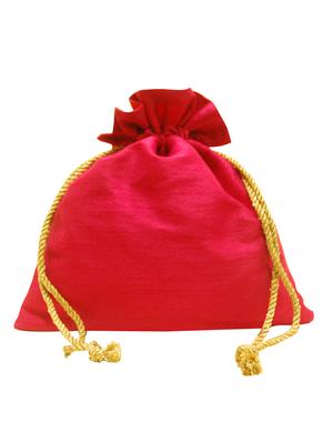 red silk potli - 10738244 - Standard Image - 2