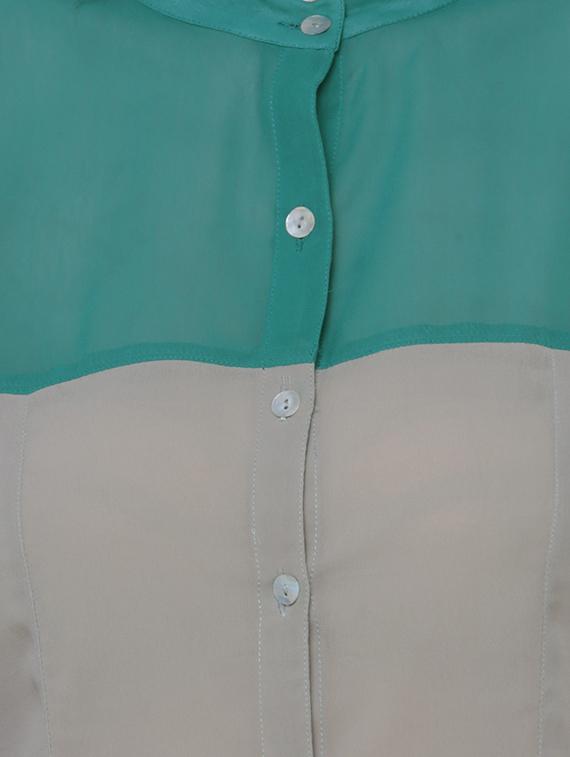 grey polyester regular shirt - 10740866 - Zoom Image - 4