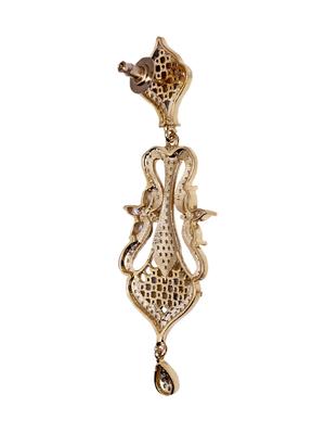 golden brass pendants and earring - 10741486 - Standard Image - 2