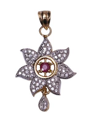 gold brass pendants and earring - 10741491 - Standard Image - 3