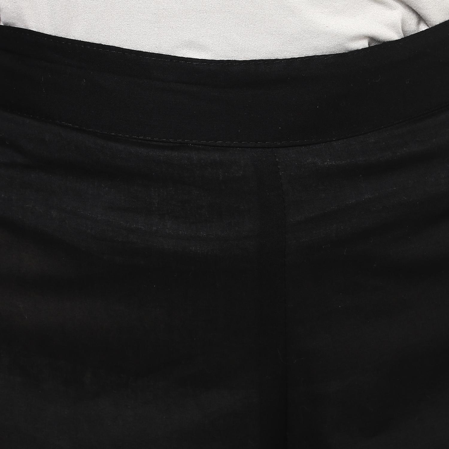 black cotton palazzos - 10742491 - Zoom Image - 4