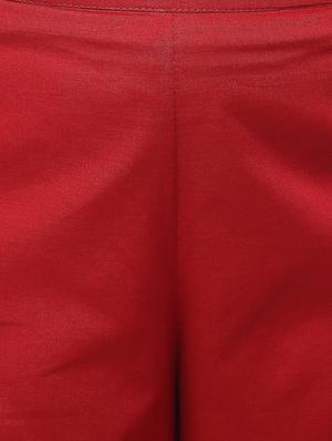 maroon cotton palazzos - 10742731 - Standard Image - 4