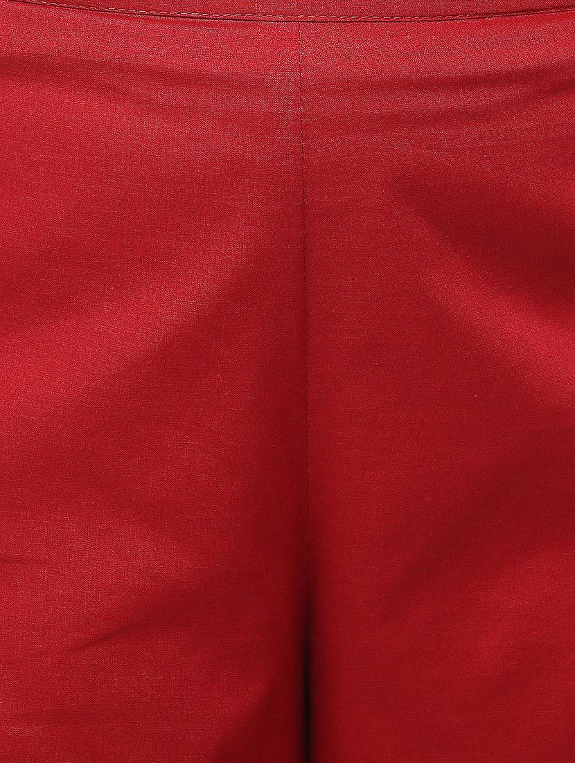 maroon cotton palazzos - 10742731 - Zoom Image - 4
