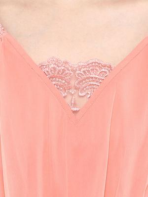 lace detail maxi dress - 10742920 - Standard Image - 4