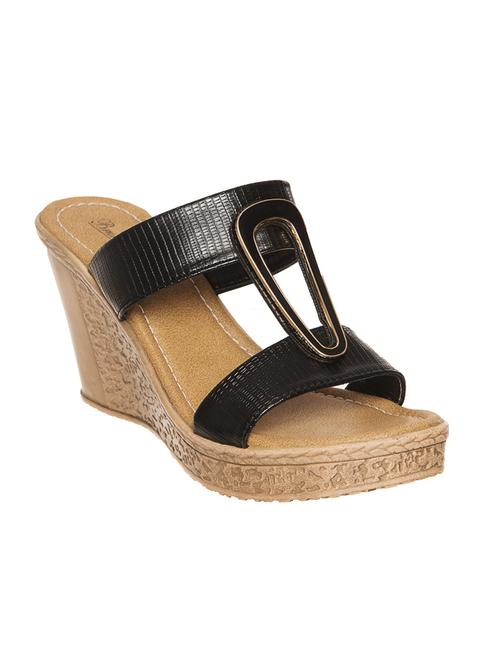 bruno manetti women black wedges - 10743374 - Standard Image - 1