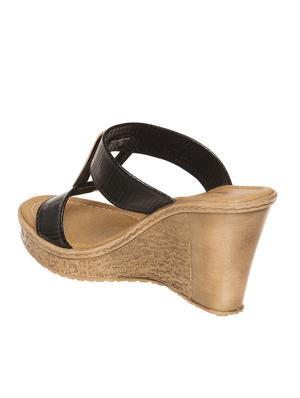 bruno manetti women black wedges - 10743374 - Standard Image - 3