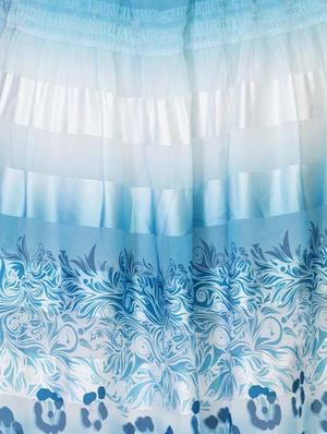 sky blue georgette skirts & shorts - 10743756 - Standard Image - 4