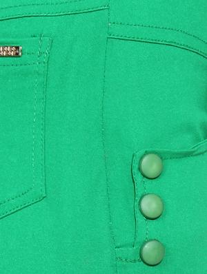green naylon cotton lycra capris - 1074452 - Standard Image - 4