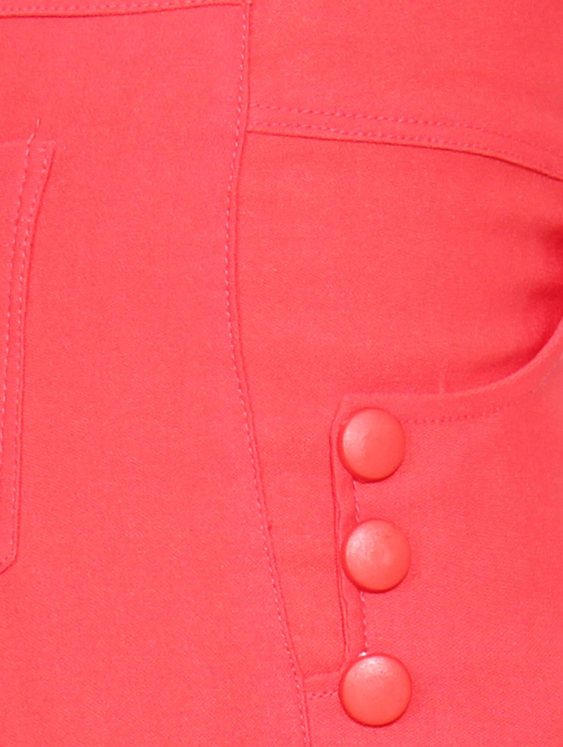 orange naylon cotton lycra capris - 1074459 - Zoom Image - 4
