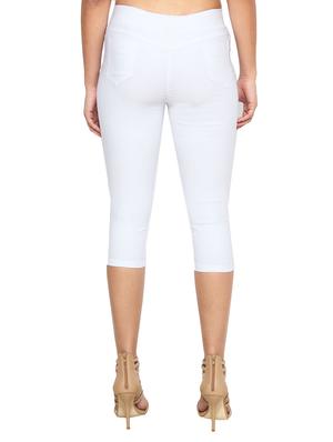 off white naylon cotton lycra capris - 1074460 - Standard Image - 3